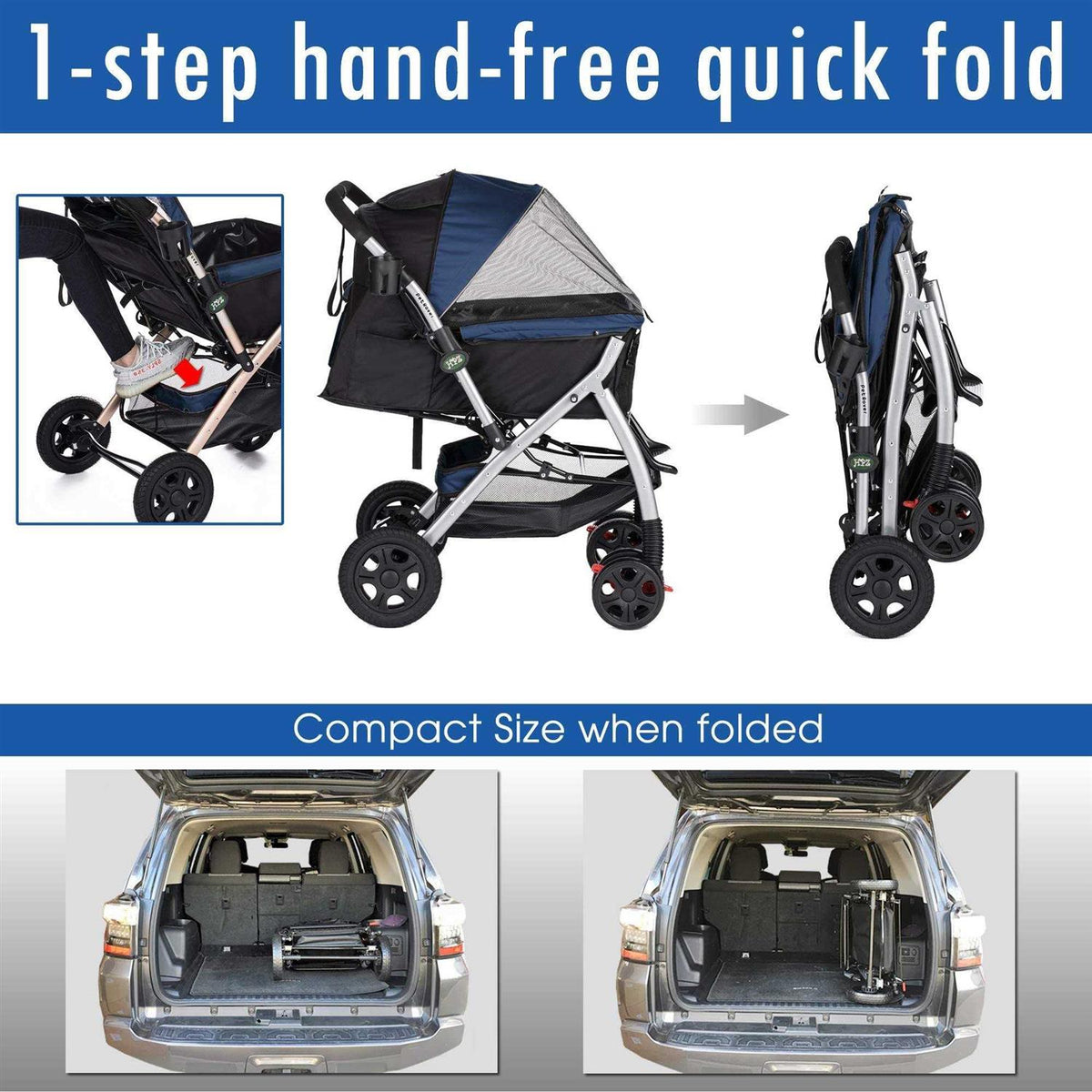 Heavy Duty Pet Stroller E7126
