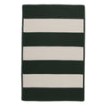 Green Striped Reversible Rectangular Outdoor Area Rug J4226