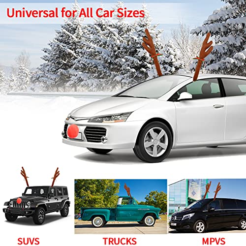 Car Reindeer Antler Kit and Nose Christmas Decoration Set G2862