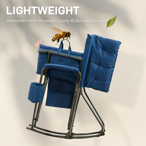 Lightweight Padded Rocking Camping Chair Q497072