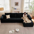 107" Modular Corduroy Sectional Sofa with Chaise P7923