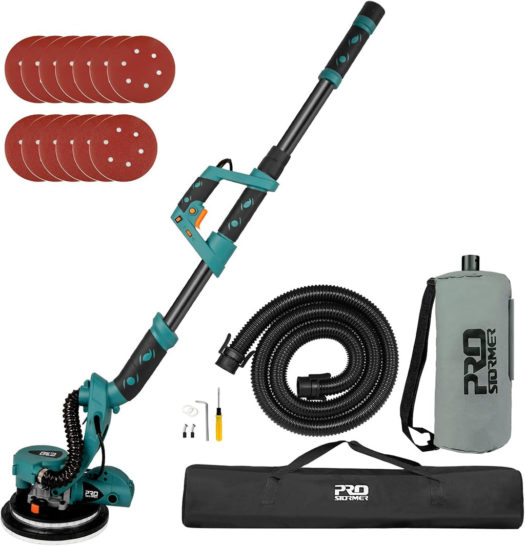 6.5A Electric Drywall Sander with Variable Speeds and Carrying Bag U735
