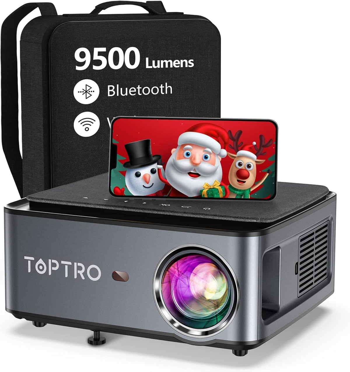 9500L Full HD Wireless Portable Projector with Carrying Case R418640