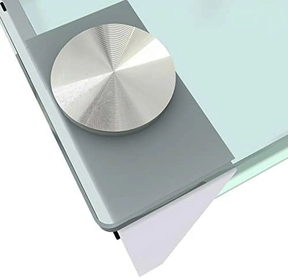 3 Piece Glass Coffee Table and End Tables Set with Tempered Glass Tabletop and Metal Frame K117385