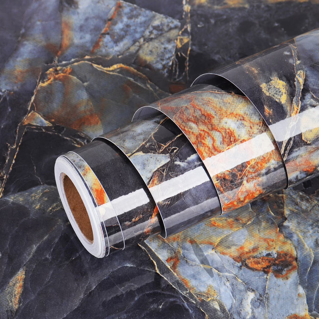 Blue Marble Contact Paper for Walls Kitchen Cover Table Vinyl Waterproof T317701