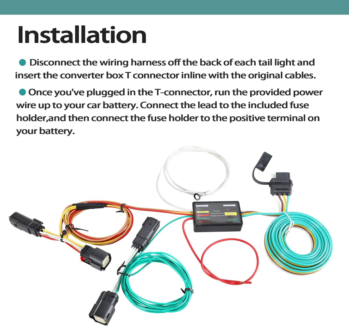 4 Way Flat Trailer Wiring Harness M15155