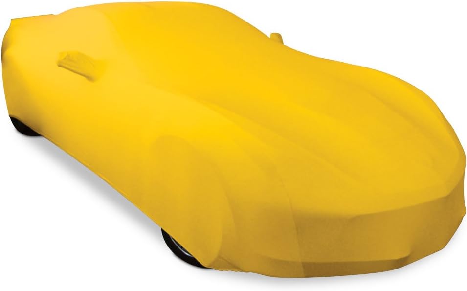 Dark Red Stretch Satin Indoor Car Cover W51449