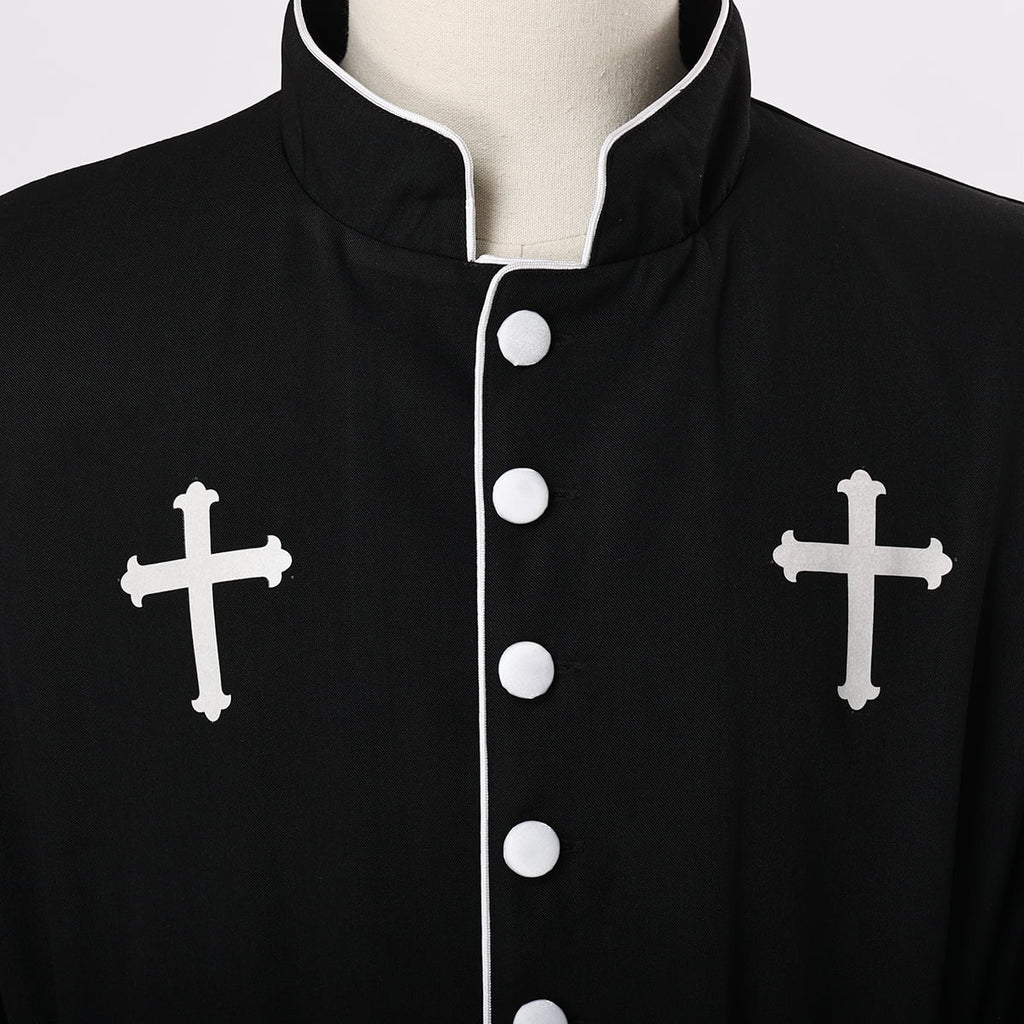 Mens Priest Cassock Robe with Belt E70421