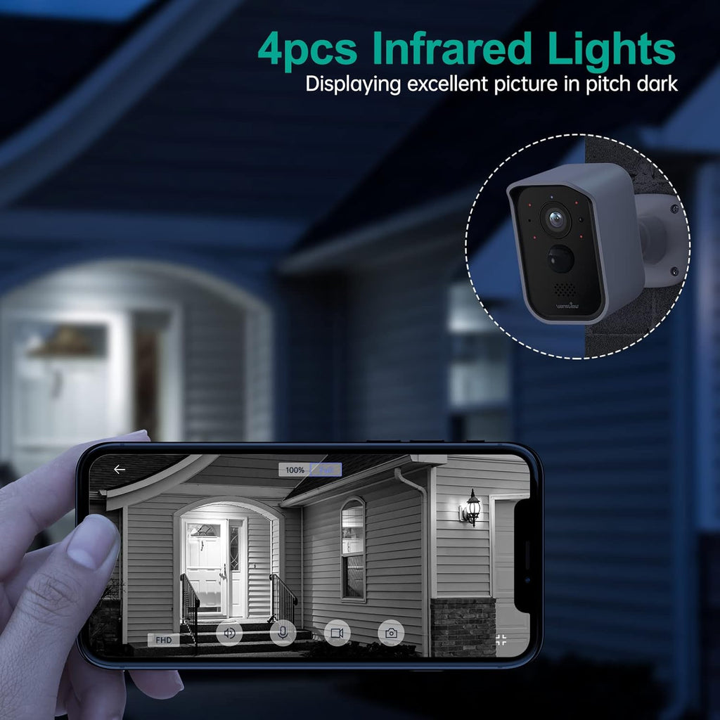1080P HD Wireless Rechargeable Battery Powered Security Camera Z6593