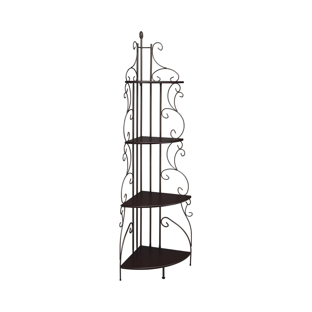 4-Shelf Corner Bookcase M8191