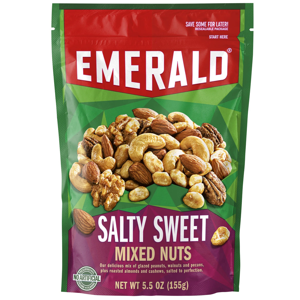 Salty Sweet Mixed Nuts, 5.5 oz, Pack of 3 M49194