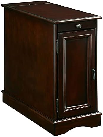 Gray Wood Storage End Table C66678