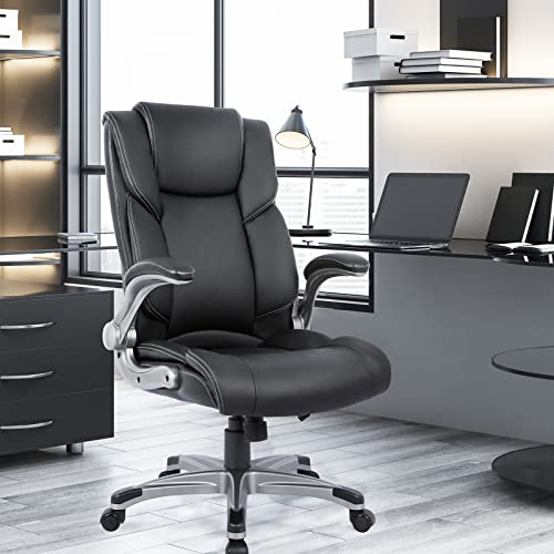 Executive Ergonomic Chair with Bonded Leather, High Back Adjustable Height A990790