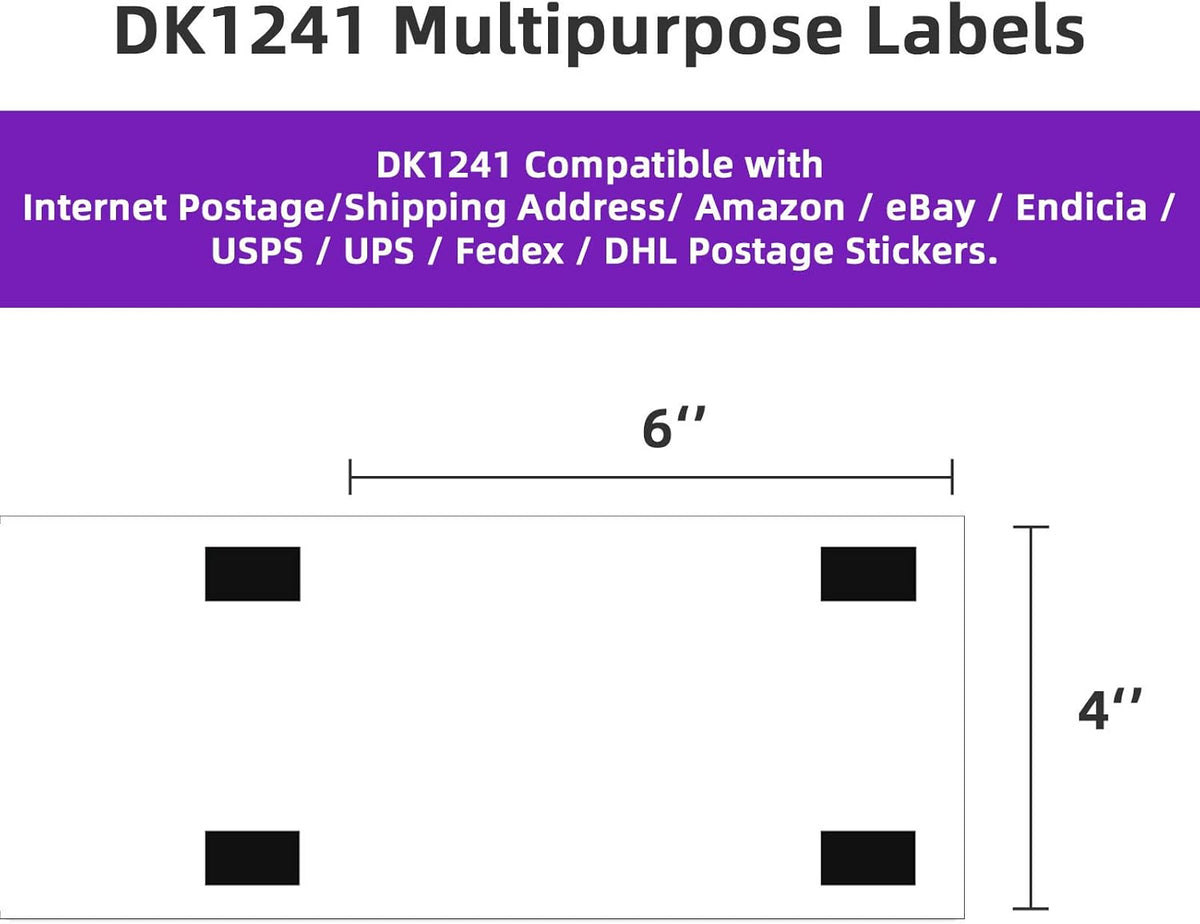 4 x 6 Shipping Label 2400 Labels Pack of 2 Z106