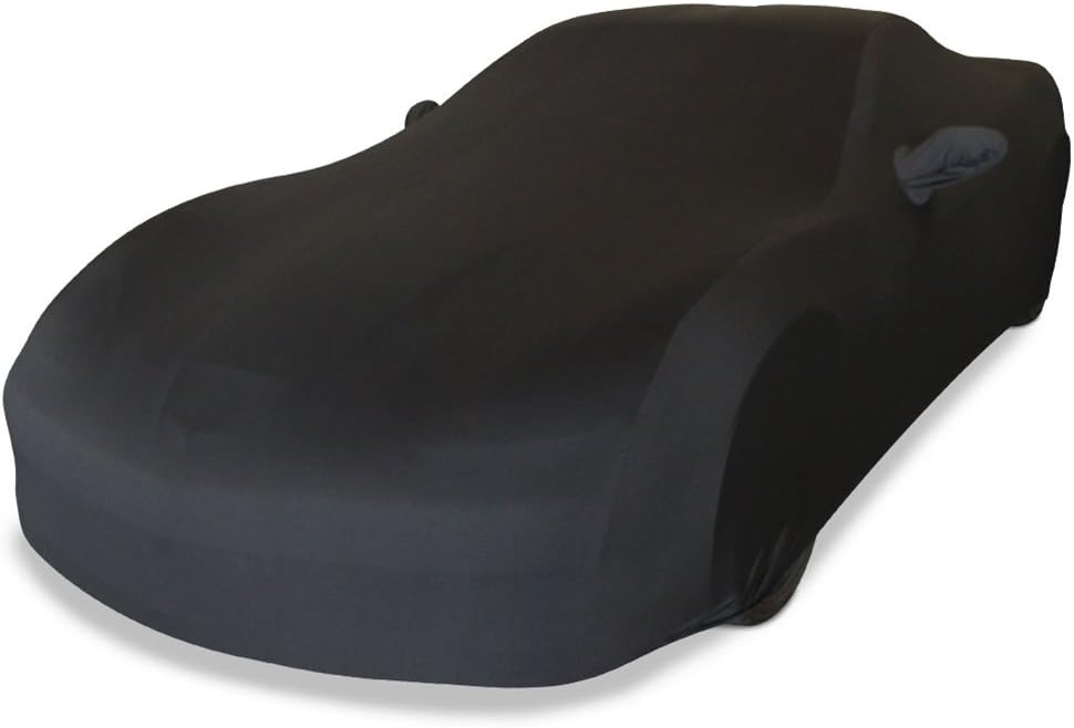 Dark Red Stretch Satin Indoor Car Cover W51449