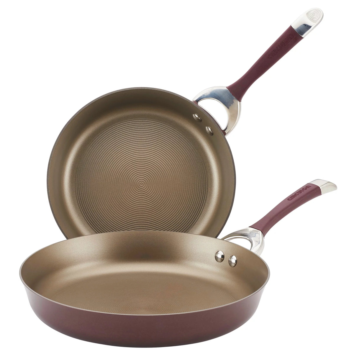10" and 12" Hard-Anodized Nonstick Fry Pan Set G210