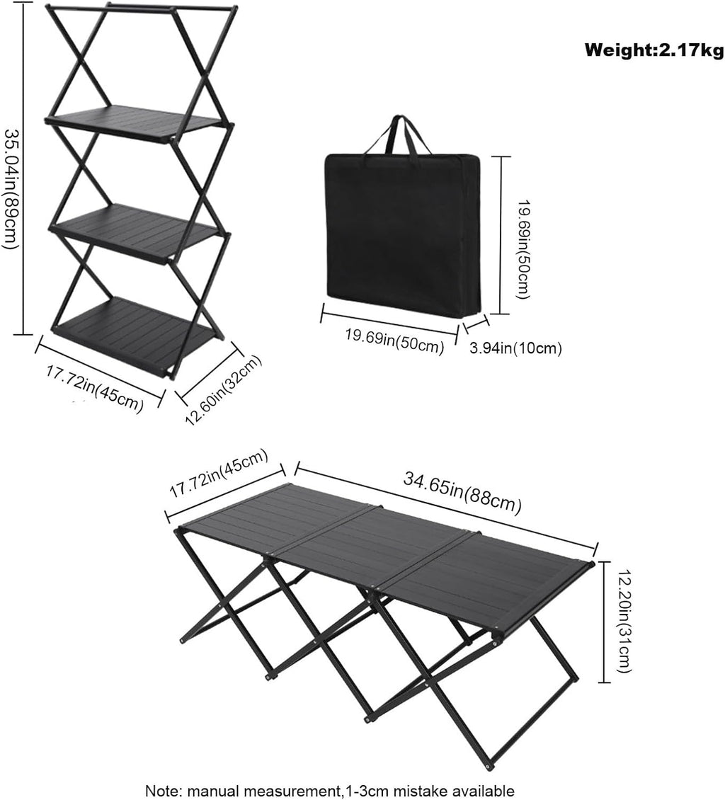 3ft Aluminum Roll Up Folding Table S471577