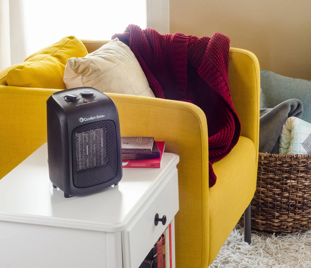 Black Ceramic Heater with Fan Only Option K191800