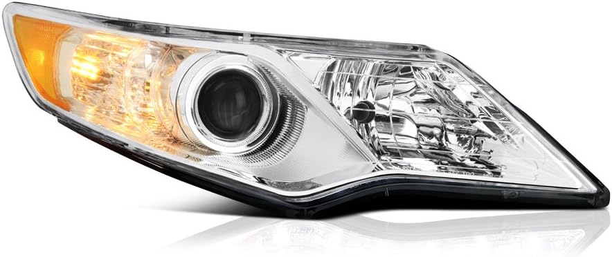 Chrome Housing Projector Headlight Assembly Driver & Passenger Side T8693