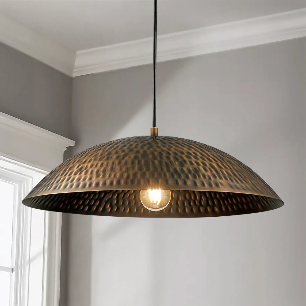 1-Light Dimmable Dome Pendant Q40042