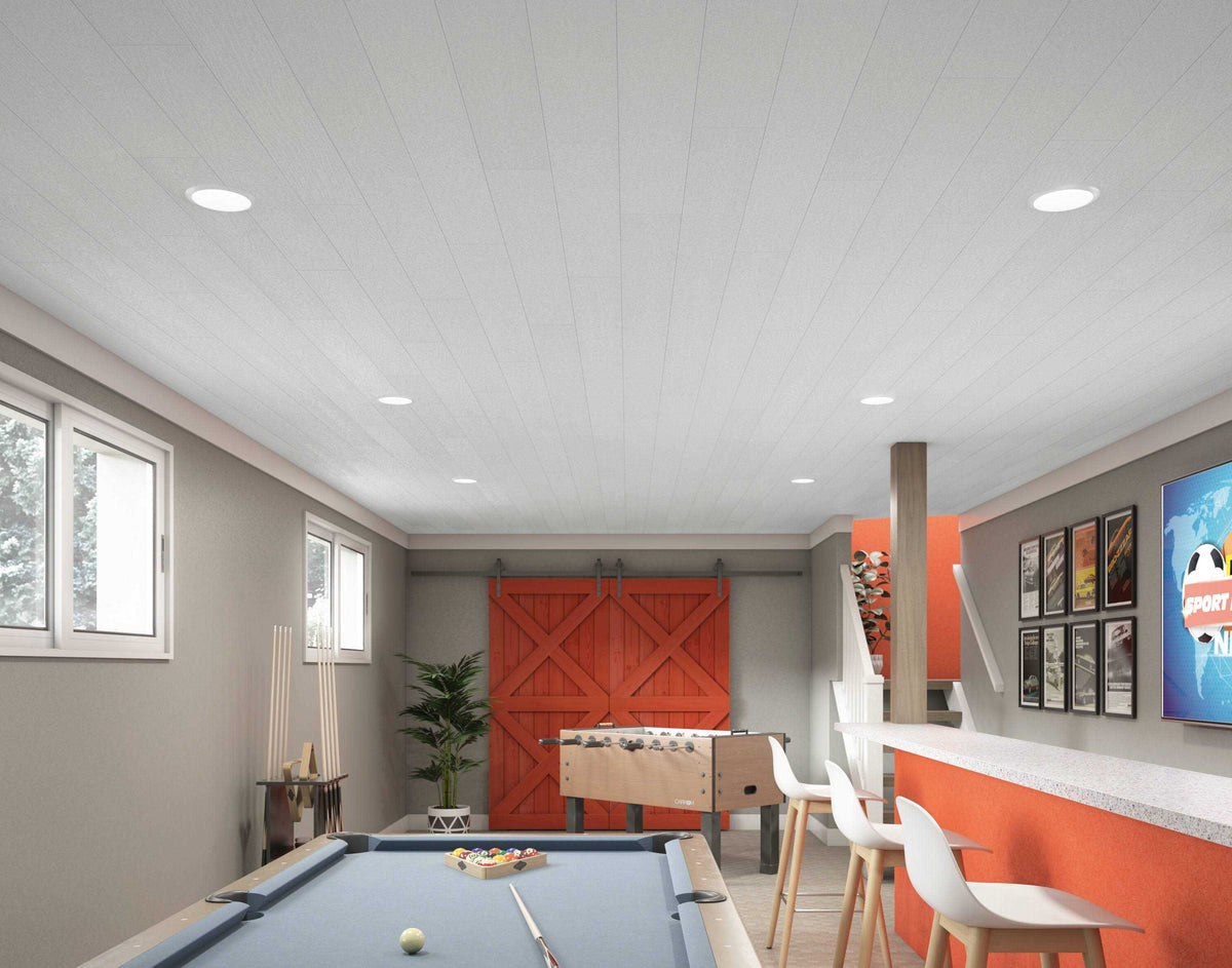 6 in. x 4 ft. PVC Plank T&G White A801111
