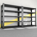 5-Tier Heavy Duty Metal Storage Shelving, 3000 LBS Capacity, 76" H x 60" W x 24" D, Adjustable Steel Shelves T527
