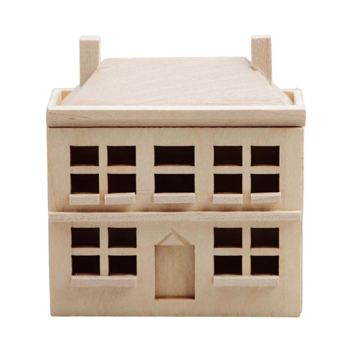 1/12 Unpainted Miniature Dollhouse Villa H53214