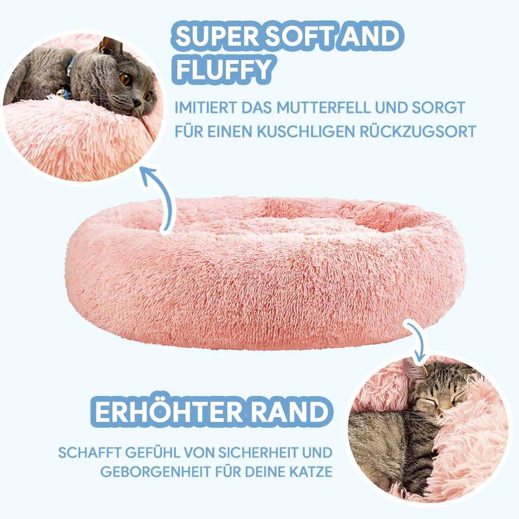 Grey Anti Anxiety Cat Bed V708