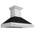 48 In. Stainless Steel Range Hood with Black Matte Shell W9396