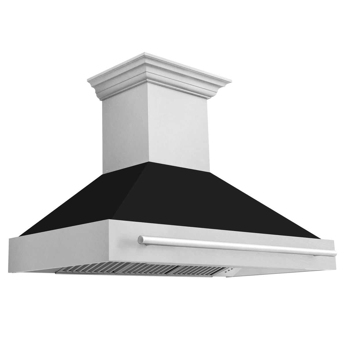 48 In. Stainless Steel Range Hood with Black Matte Shell W9396