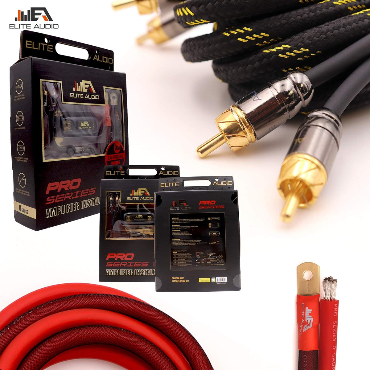 0 Gauge 100% Copper Amplifier Installation Wiring Kit with 20 feet Copper Wire Z517
