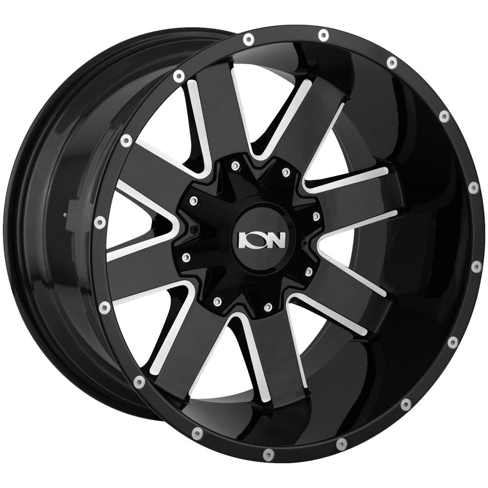 18x9 5x127 0mm Gloss Black Milled Wheel Z931