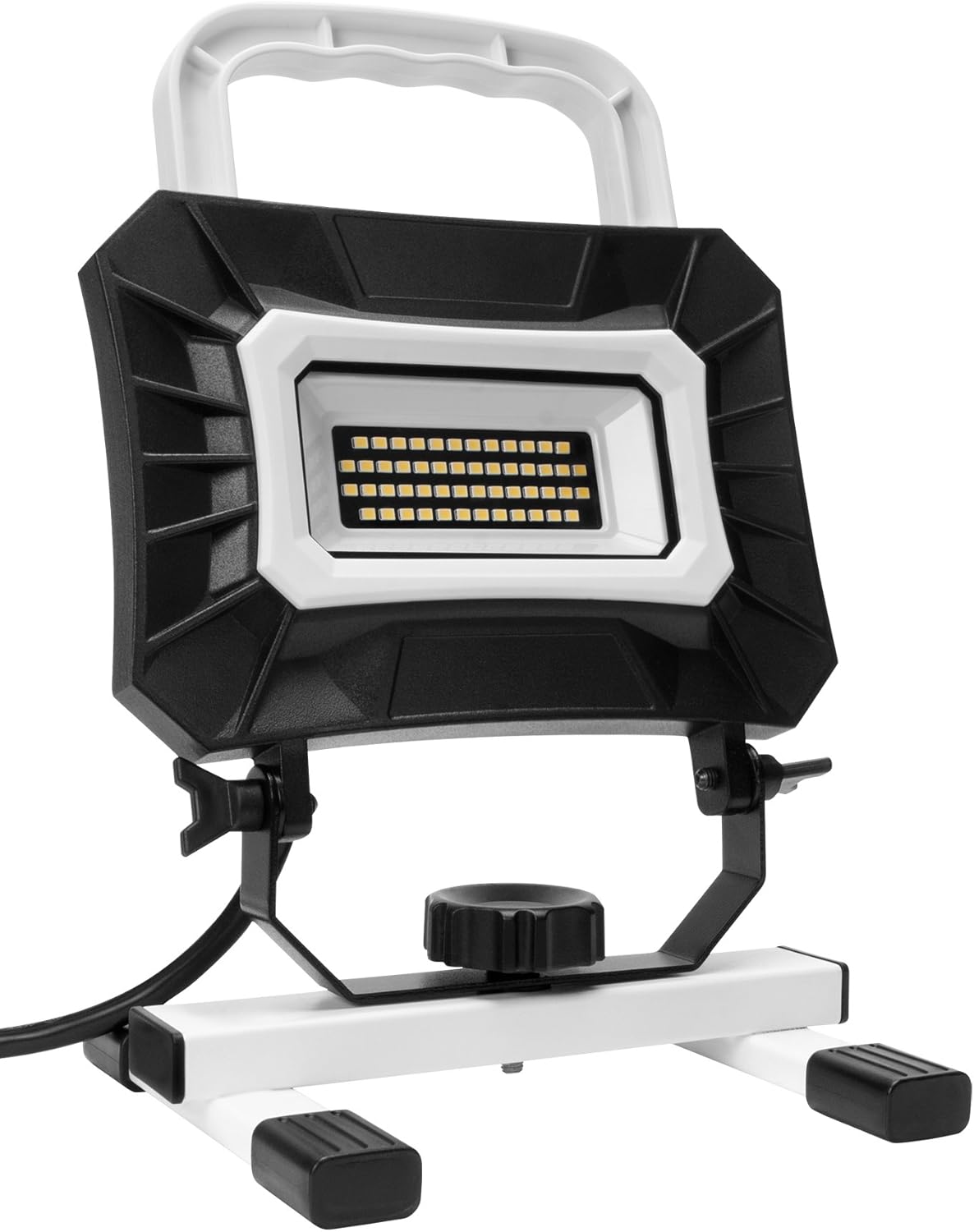18" 500 Lumen LED Rechargeable Work Light with Retractable Steel Cables, Pack of 2 O636