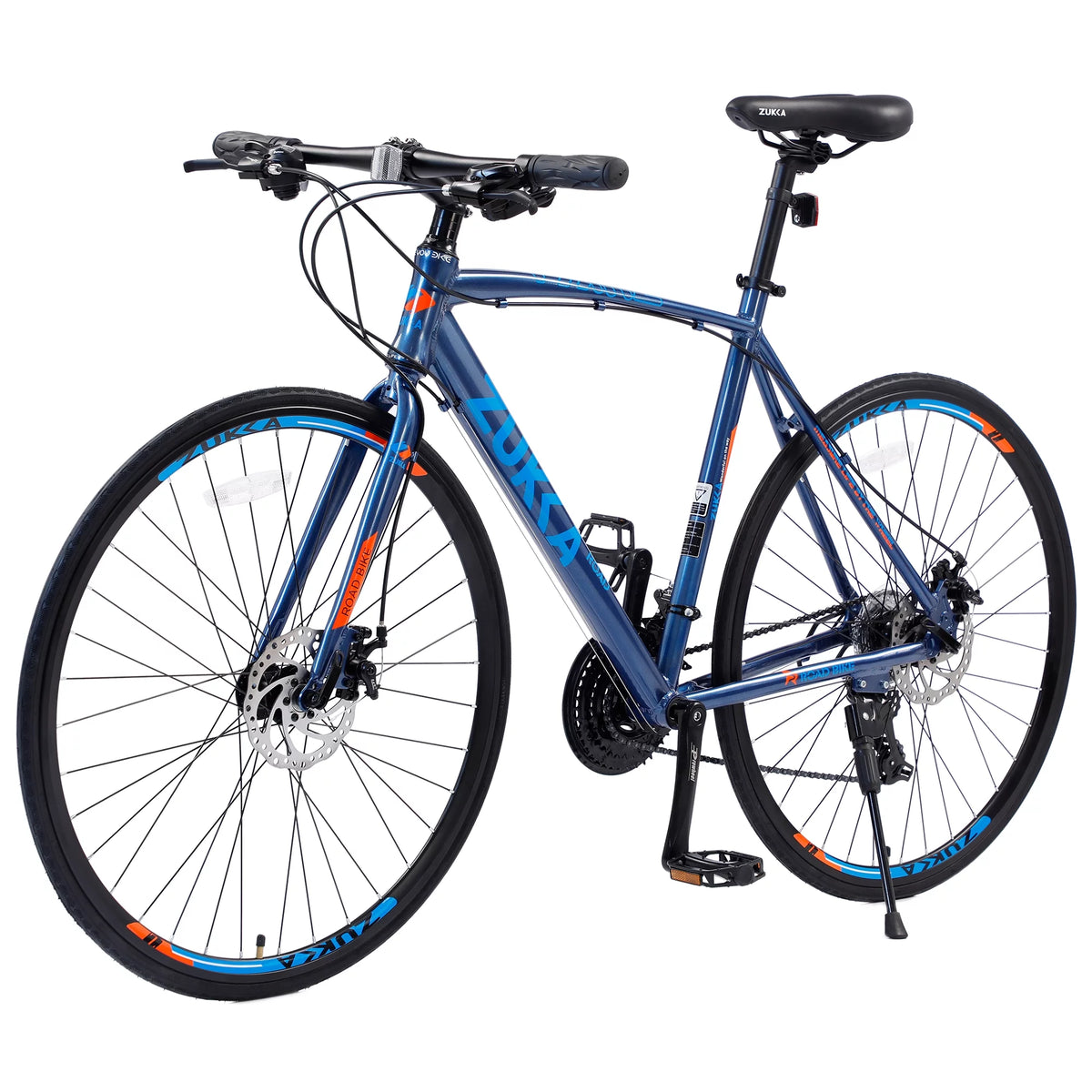 28 Hybrid Bike 24-Speed Blue U81898