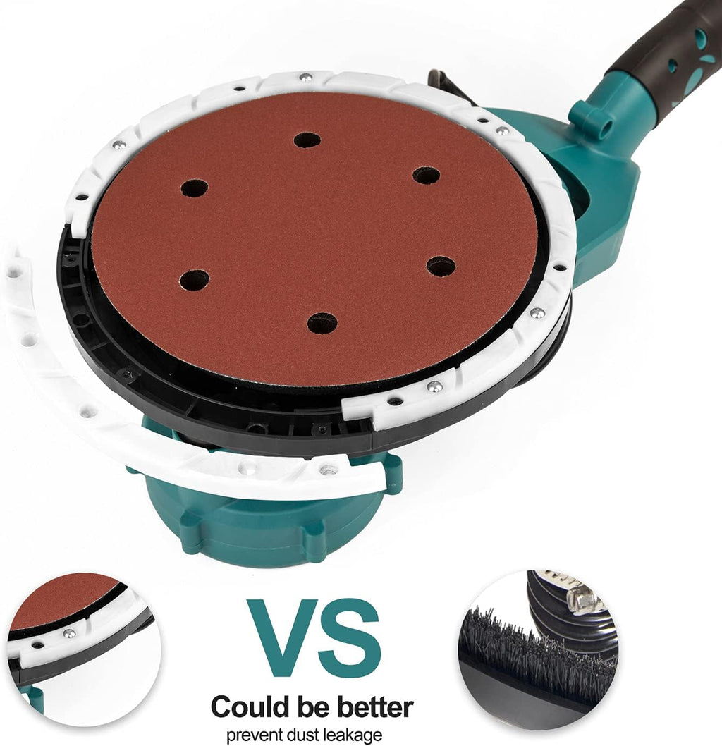6.5A Electric Drywall Sander with Variable Speeds and Carrying Bag U735
