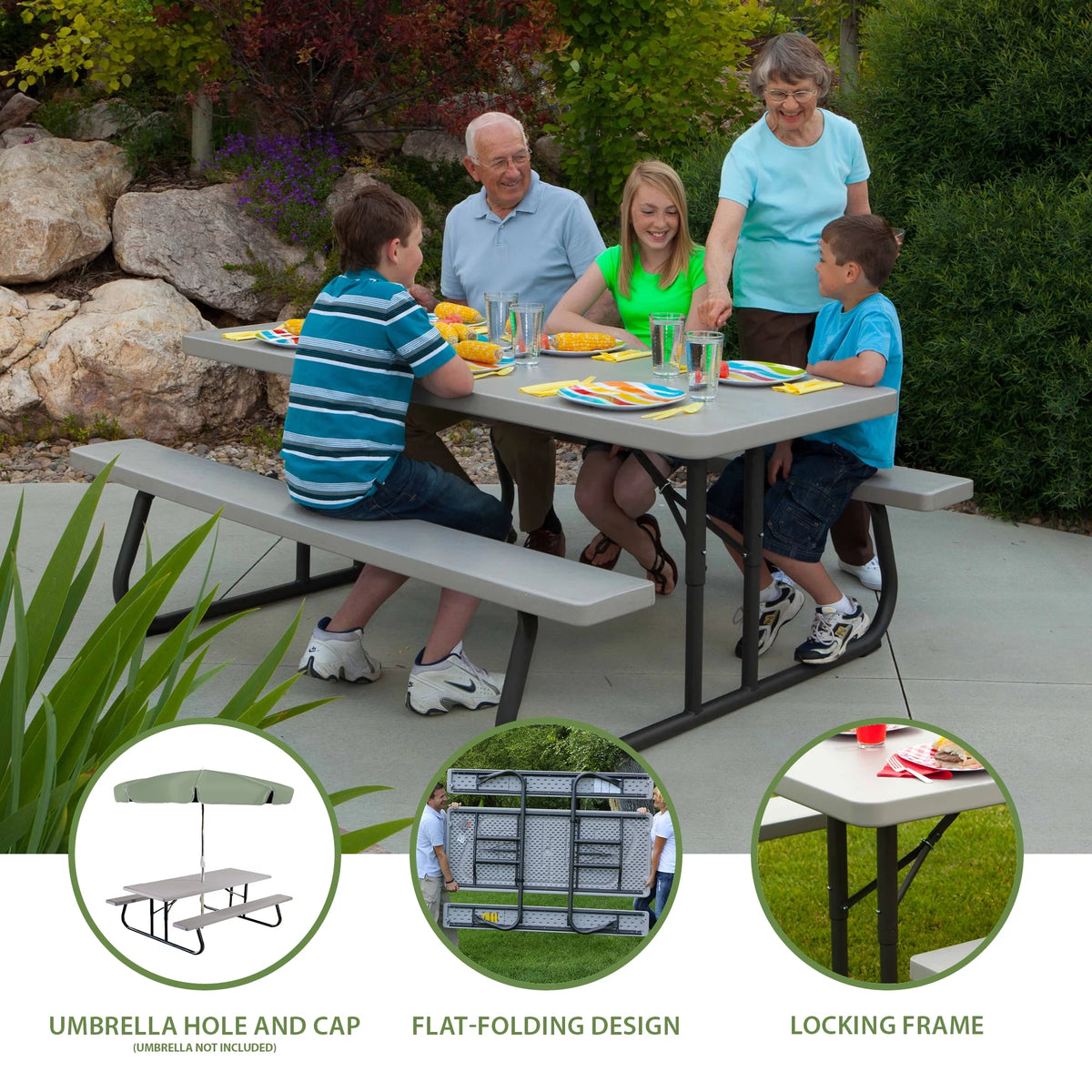 6 ft. Picnic Table Set of 10 I979