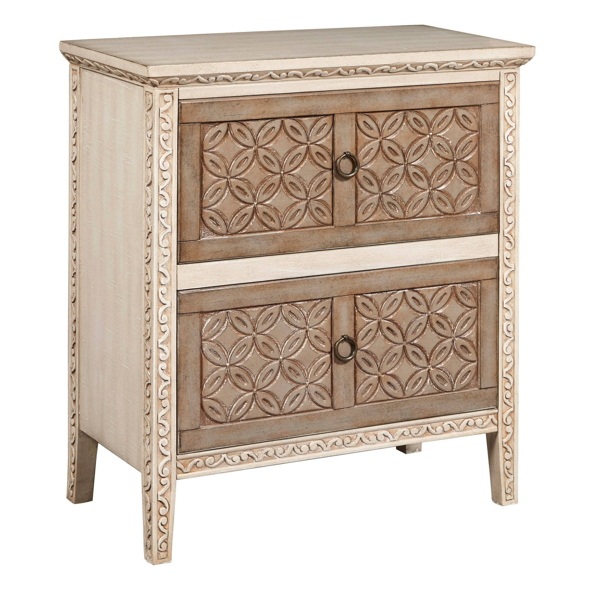 Carved Front Accent Chest D79315