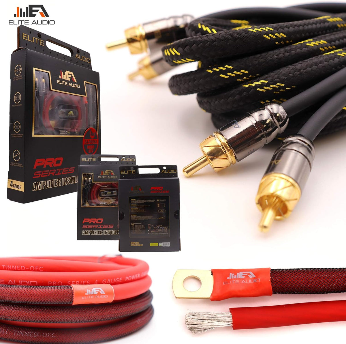 0 Gauge 100% Copper Amplifier Installation Wiring Kit with 20 feet Copper Wire Z517