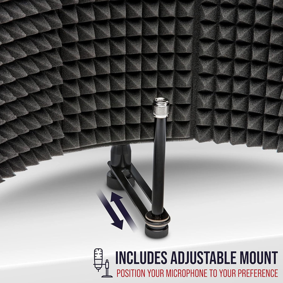 Vocal Sound Absorbing Microphone Foam Panel Shield V77986