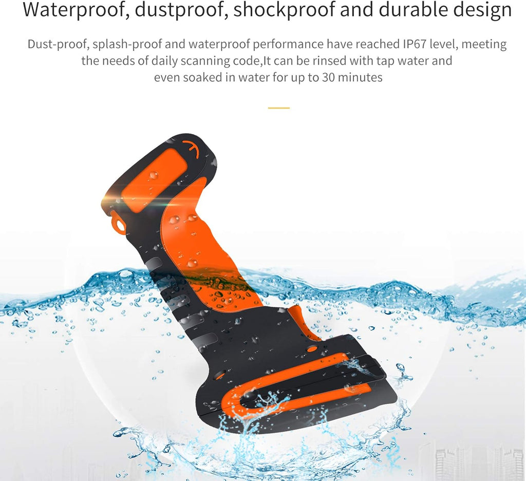 2D Bluetooth Barcode Scanner with Stand, Pack of 2 T1505
