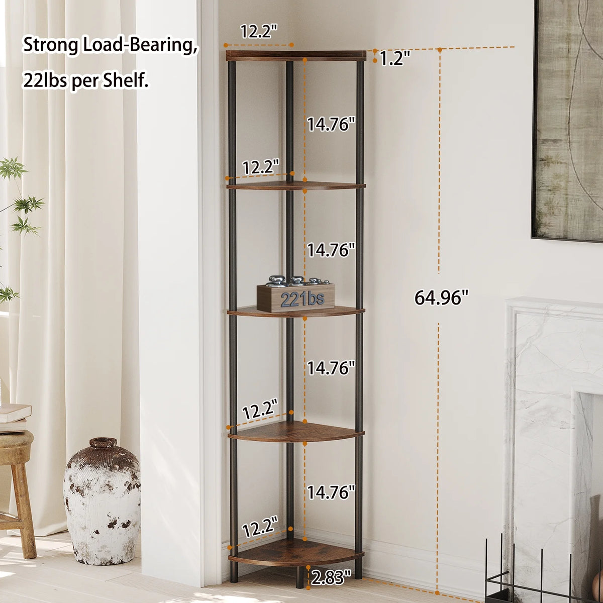 5 Tier Corner Shelf Stand M378304