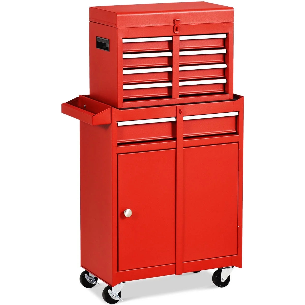5 Drawer Rolling Metal Tool Chest Cabinet Black T137