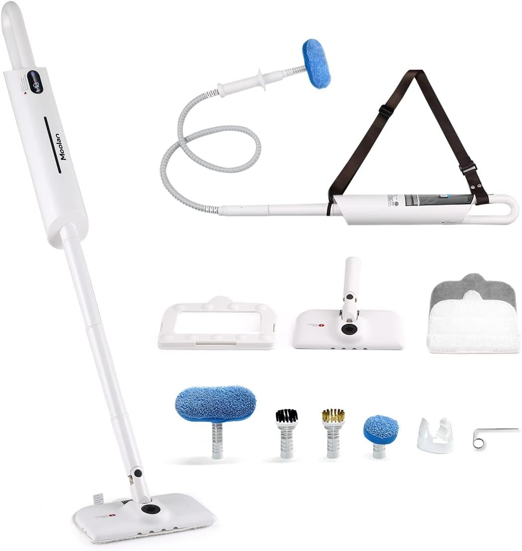 12-in-1 Steam Mop with LCD Temperature Display B90840