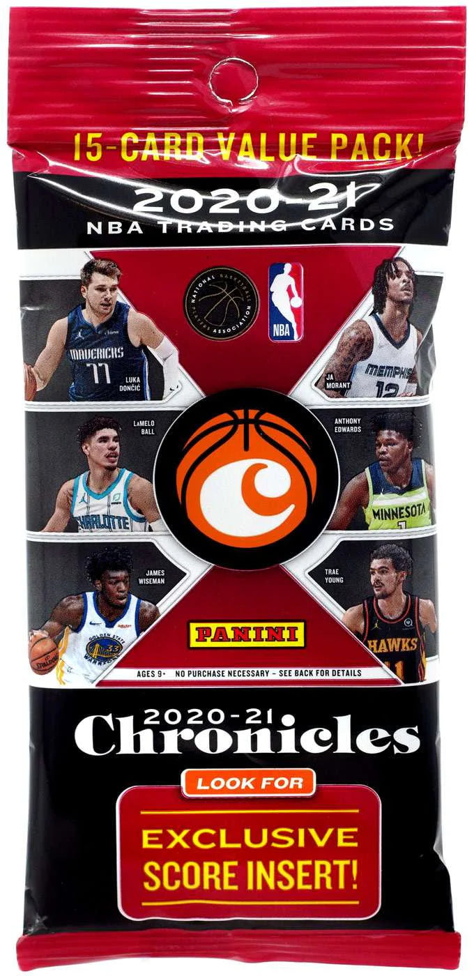 2020-21 Basketball Trading Card Value Pack Box (12 Packs) M78830