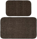 Brown Polka Dot Kitchen Mats, 24 in x 40 in, 2 Pieces Q938
