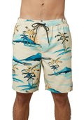 Bone Palm Trees Board Shorts Q527