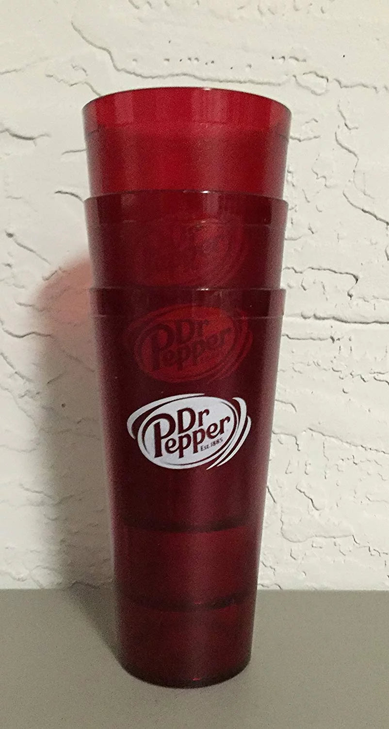 Red Plastic Tumblers Cups 24 oz T380867