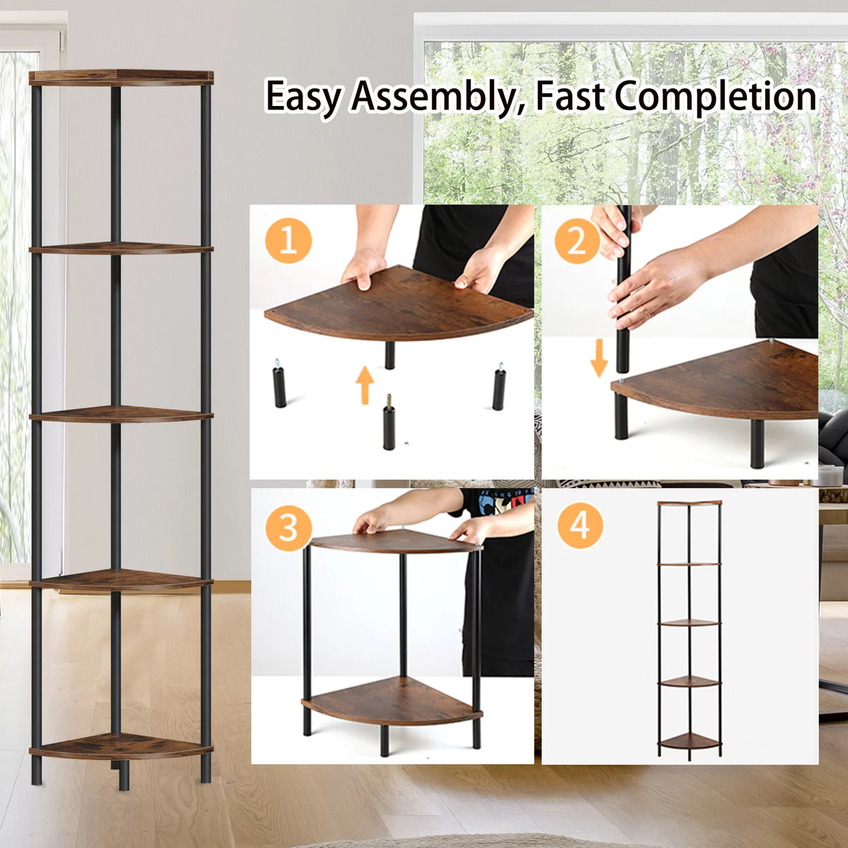 5 Tier Corner Shelf Stand M378304