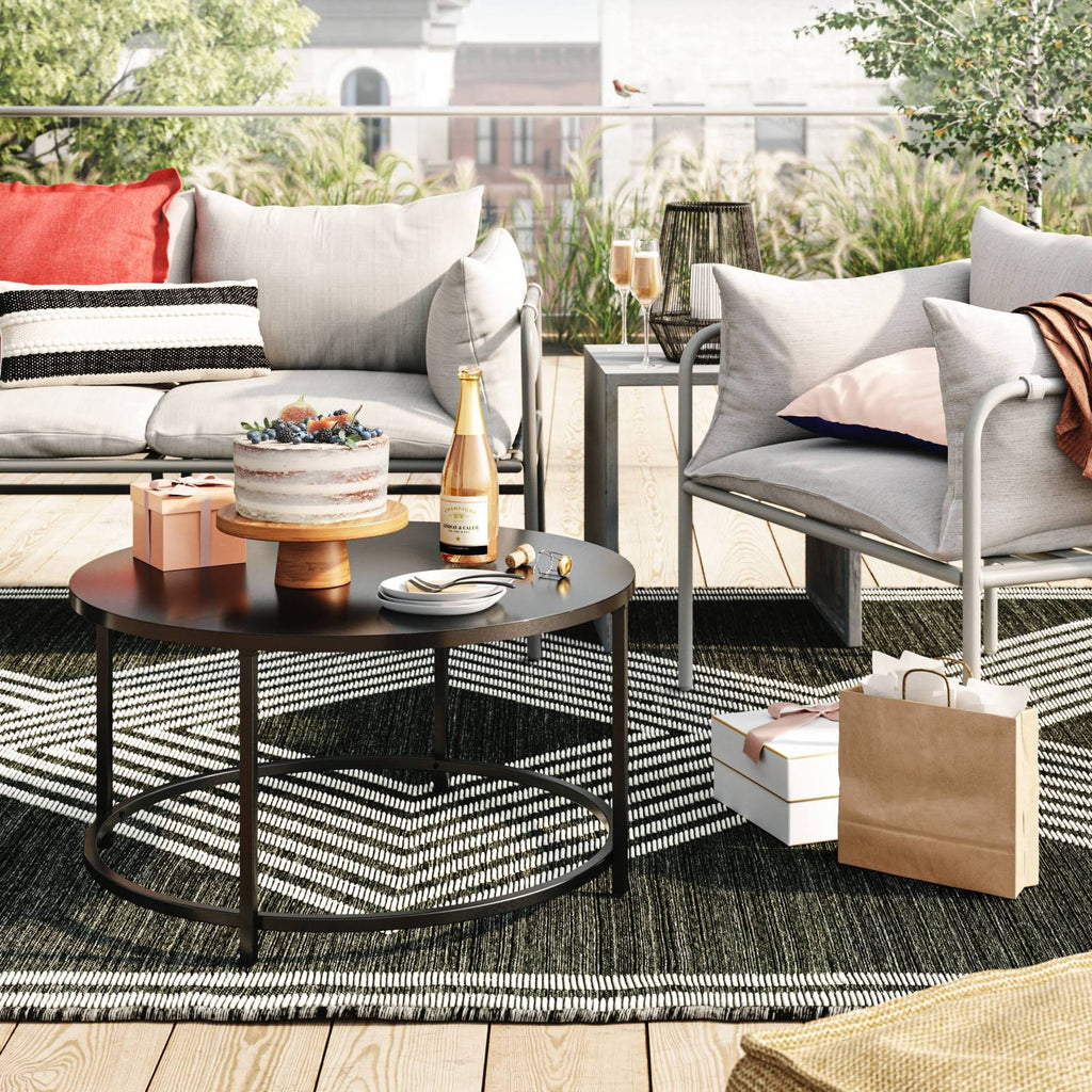 Concrete Patio Accent Table H315