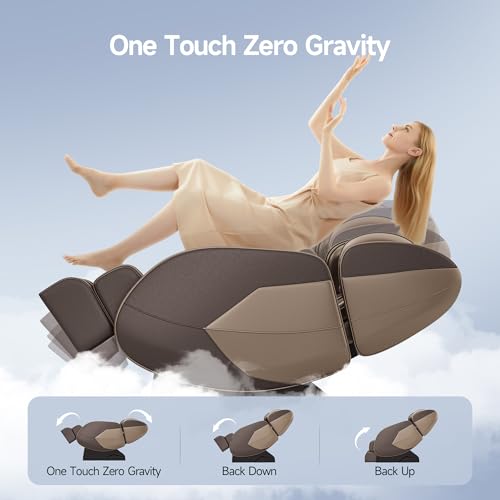 Black and Gray Full Body Zero Gravity Shiatsu Massage Recliner T868